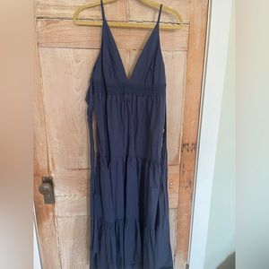 Navy dress from Sunday’s, very pretty on, tie back detail